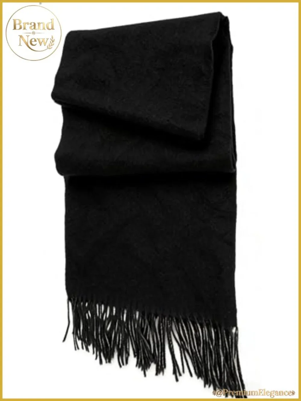 Women's Winter Warm Scarf with Tassels Lightweight Solid Color Shawl Wrap